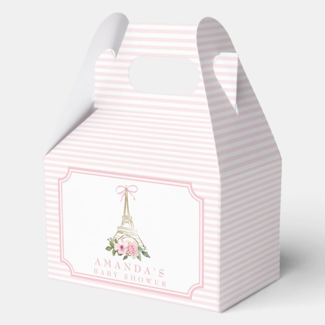 Bonjour Bebe Paris Französisch Pink Eiffel Baby Du Geschenkschachtel (Vorderseite)