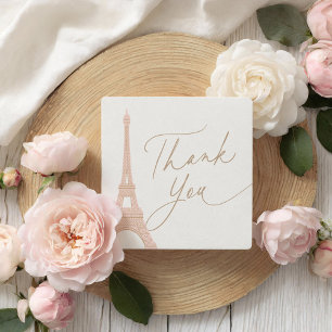 Bonjour Bebe Paris French Baby Dusche Quadratischer Aufkleber