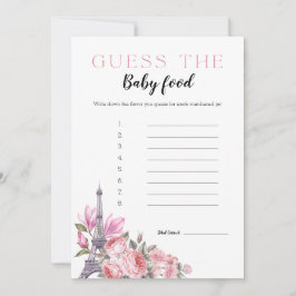 Bonjour Bebe | Raten Sie mal die Baby Food Game Ca Einladung