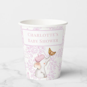 Bonjour Bebe Romantic French Girl Baby Shower Pappbecher