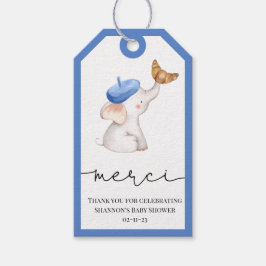 Bonjour Bebe Romantic French Girl Baby Showgif Geschenkanhänger