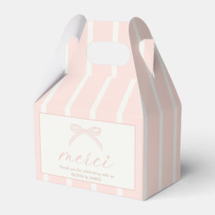 Bonjour Bébé Rosa Paris Eiffelturm Baby Shower Geschenkschachtel