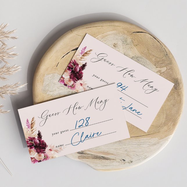 Bonjour Bébé schätzt wie viele Baby Showspielkarte Begleitkarte (Von Creator hochgeladen)