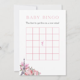 Bonjour Bebe | Suchen Sie die Baby Bingo Game Card Einladung
