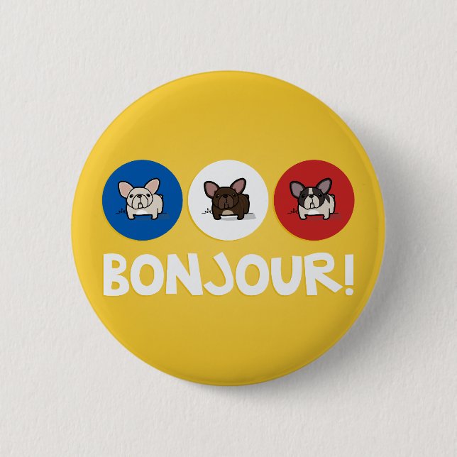 Bonjour! Button (Vorderseite)