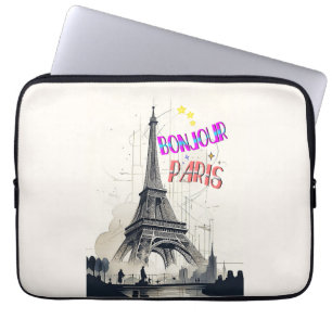 Bonjour Colorful Paris Laptopschutzhülle