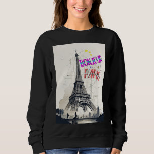 Bonjour Colorful Paris Sweatshirt