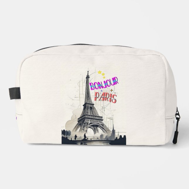 Bonjour Colorful Paris Waschbeutel (Vorderseite)