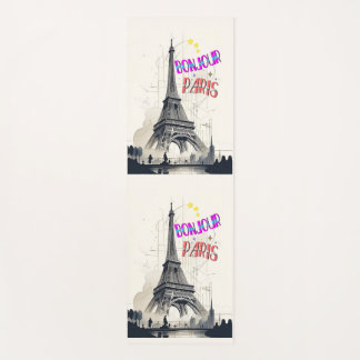 Bonjour Colorful Paris Yogamatte