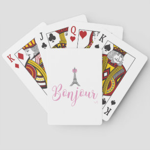 Bonjour-Eiffel Tower Bow Unique Spielkarten