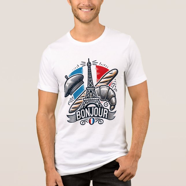 Bonjour France Tee (Vorderseite)