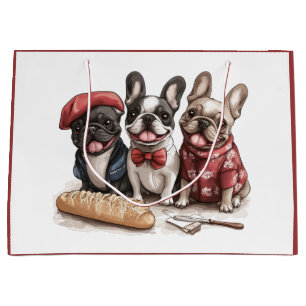 Bonjour Französische Bulldoggen Große Geschenktüte