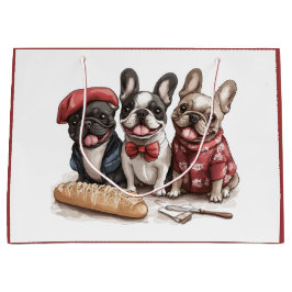 Bonjour French Bulldogs Große Geschenktüte