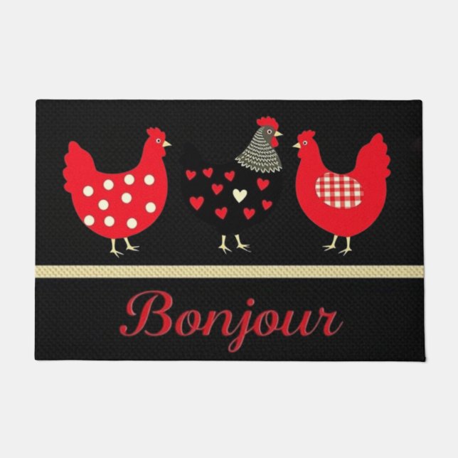 Bonjour Fußmatte (Vorderseite)
