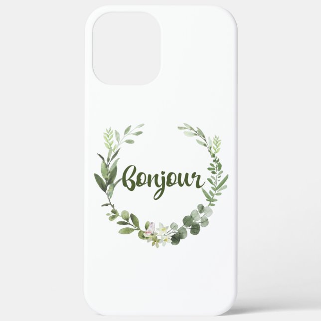 Bonjour Hello French Case-Mate iPhone Hülle (Rückseite)