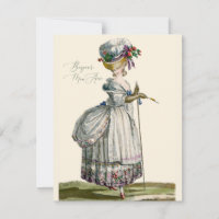 Bonjour Hello Marie Antoinette Fashion Gruß