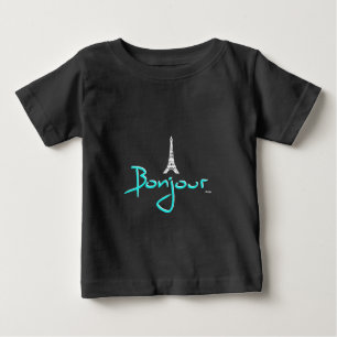 Bonjour (Hello) Paris Baby T-shirt