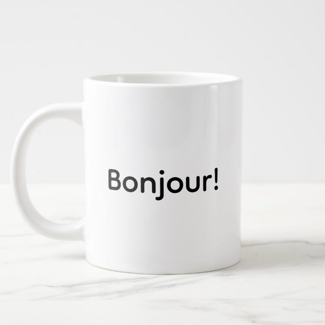 Bonjour! Jumbo-Tasse (Links)