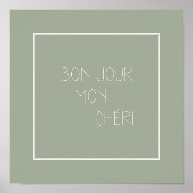 Bonjour Mon Chéri - Hallo Darling - Französischer  Poster (Vorne)