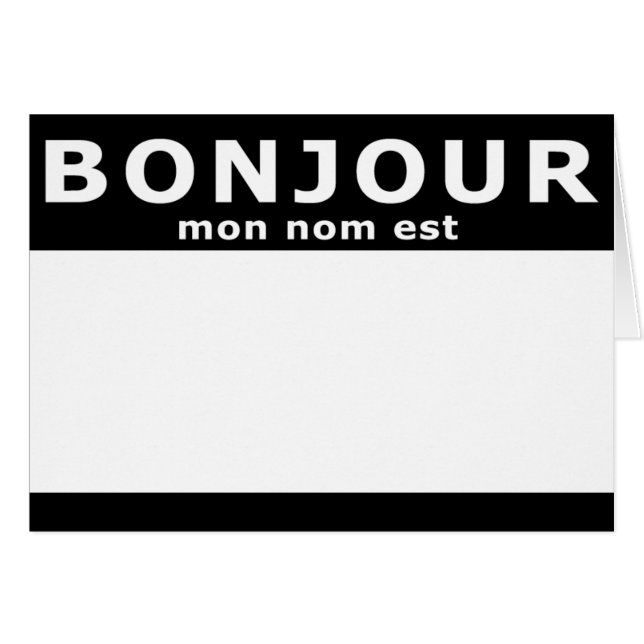 BONJOUR mon noest (Vorderseite (Horizontal))