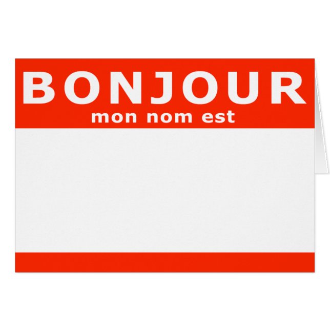 BONJOUR mon noest (Vorderseite (Horizontal))