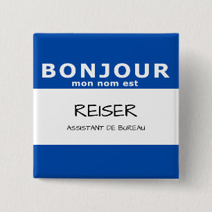 BONJOUR Montag nom est Button