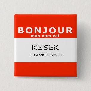 BONJOUR Montag nom est Button
