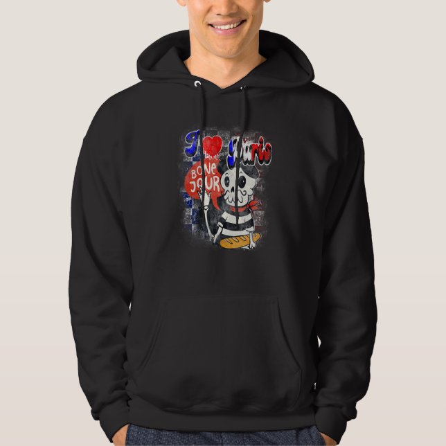 Bonjour Niedlicher französischer Sportfan Cyclin G Hoodie (Vorderseite)