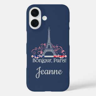 Bonjour Paris Französischer Chic Personalisierter iPhone 16 Hülle