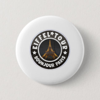 Bonjour Paris I Button