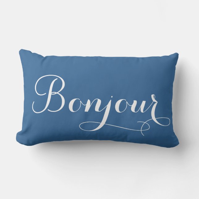 Bonjour Paris Lumbar Pillow Lendenkissen (Vorderseite)