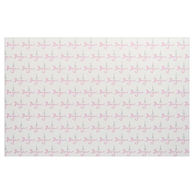 Bonjour Paris Stoff (Yard (91,4 cm))