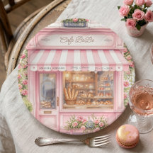 Bonjour Pariser Café Bebe Rosa Babyparty