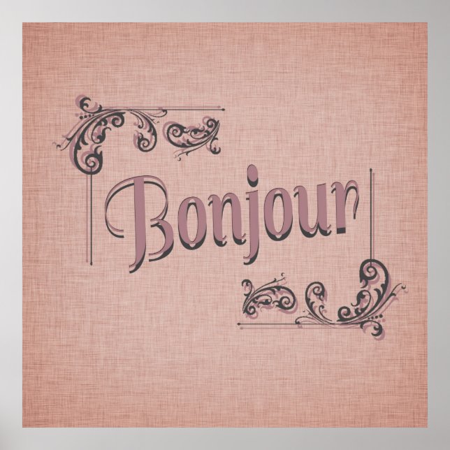 Bonjour Poster (Vorne)
