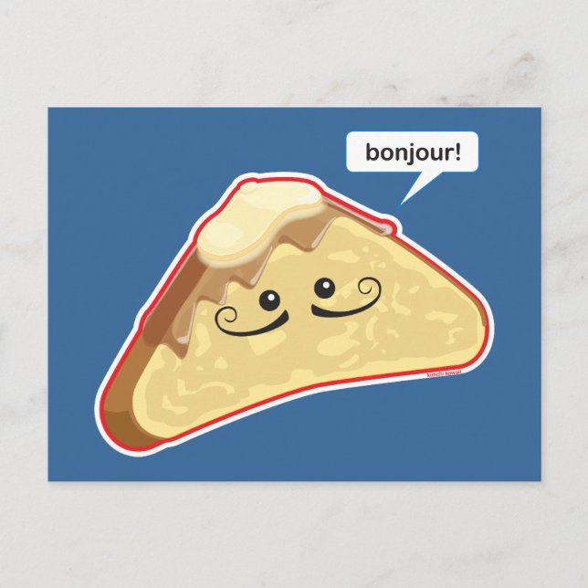 Bonjour! Postkarte (Vorderseite)