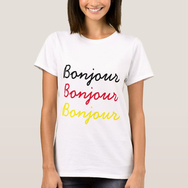 Bonjour T-Shirt (Vorderseite)
