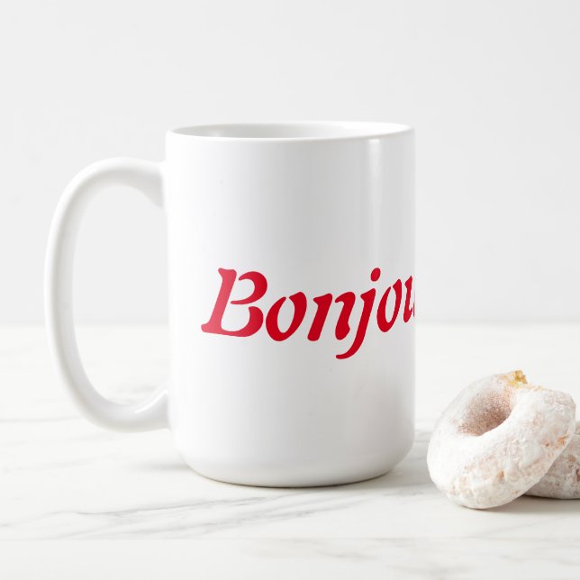 Bonjour Tasse Kaffee/Tee (Mit Donut)