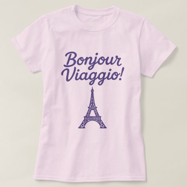 Bonjour Viaggio! T-Shirt (Design vorne)