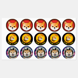 BONK-Kryptogeschenk,Membertrader-Aufkleber Etiketten