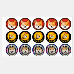 BONK-Kryptogeschenk,Membertrader-Aufkleber Etiketten