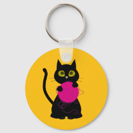 BONKER! Schlüsselring - Knittern + Kätzchen 🧶 🐈  Schlüsselanhänger