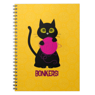 BONKER! SpiralNotebook - Knittern + Kitty 🧶 🐈 ‍ Notizblock
