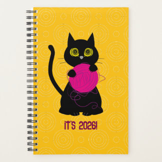 BONKERS! 2026 Planner – Knitting + Kitty 🧶🐈⬛ Planer