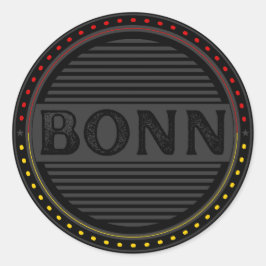 Bonn City Pride Emblem – German Identity Runder Aufkleber