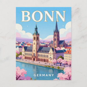 Bonn Deutschland Historische Stadt Rhein Reise Postkarte