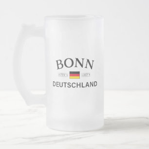 Bonn Deutschland koordiniert Deutschland Mattglas Bierglas
