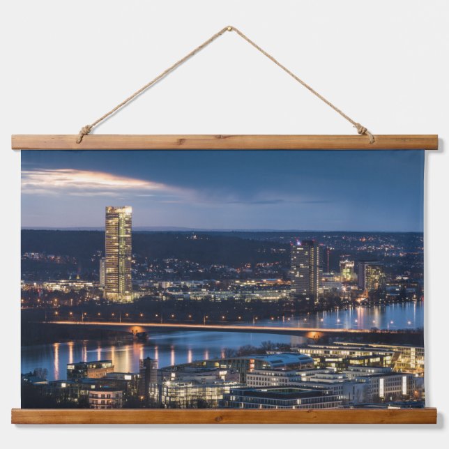 Bonn Deutschland Postkarte Wandteppich Mit Holzrahmen (Vorne)