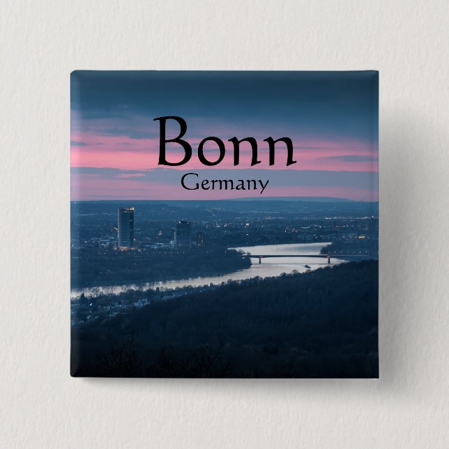 Bonn Deutschland Souvenir Button (Vorderseite)