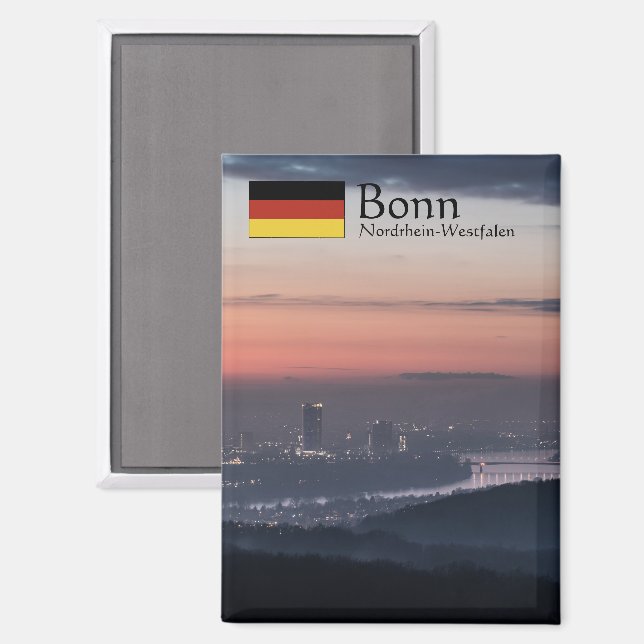 Bonn Deutschland Souvenir Magnet (Vorderseite/Rückseite)