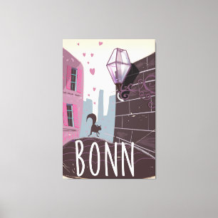Bonn Deutschland Vintage Reiseposter Leinwanddruck